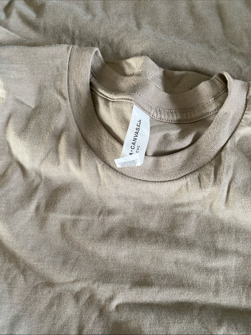 LOT OF 3– KHAKI BELLA + CANVAS YOUTH TEES - Picture 2 of 3